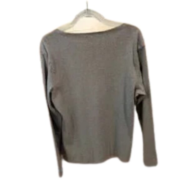Tommy Hilfiger Gray V-Neck Sweater Women's Size 2X - Classic & Comfortable! - Picture 2 of 6